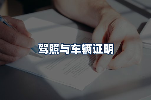 车辆证明展示